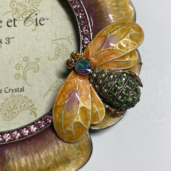 Vintage Collette et Cie Honey Bee Photo Frame 3" x 3" - Picture 2 of 7